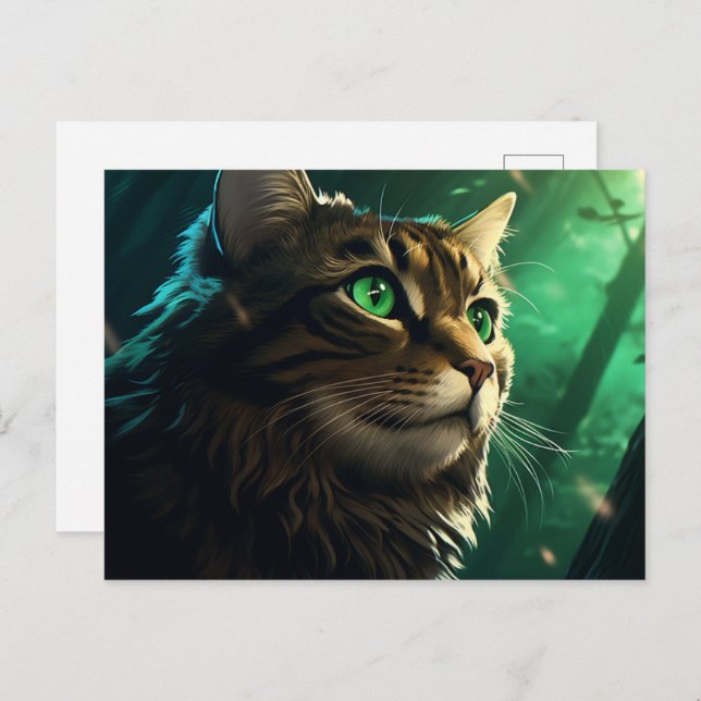 Cartão Postal Carte postale Elusive Felines (Frente/Verso)