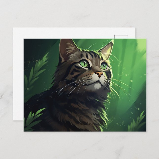 Cartão Postal Carte postale Felines in Their Natural Habitat (Frente/Verso)