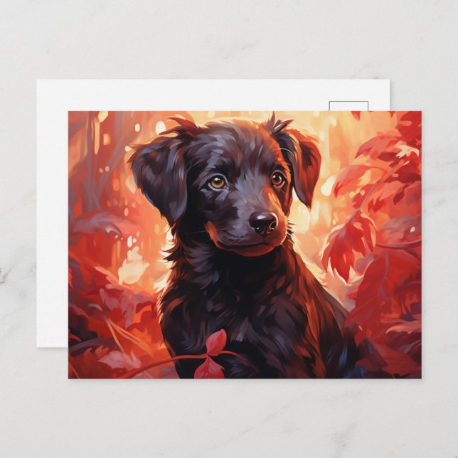 Cartão Postal Carte Postale Feu Fleuri (Frente/Verso)