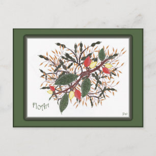 Cartão Postal carte postale FloArt