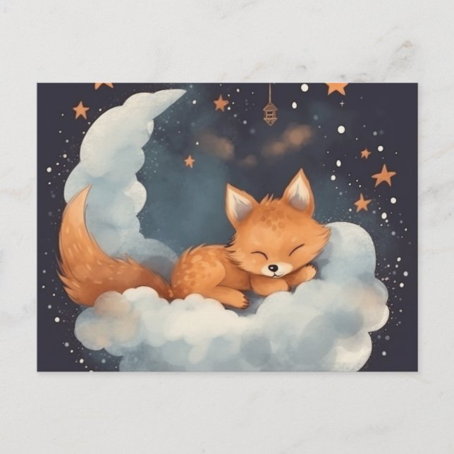 Cartão Postal Carte Postale Fox (Frente)