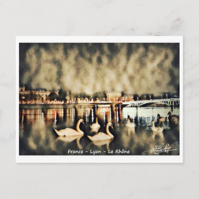 Cartão Postal Carte Postale France - Lyon - Le Rhône (Frente)