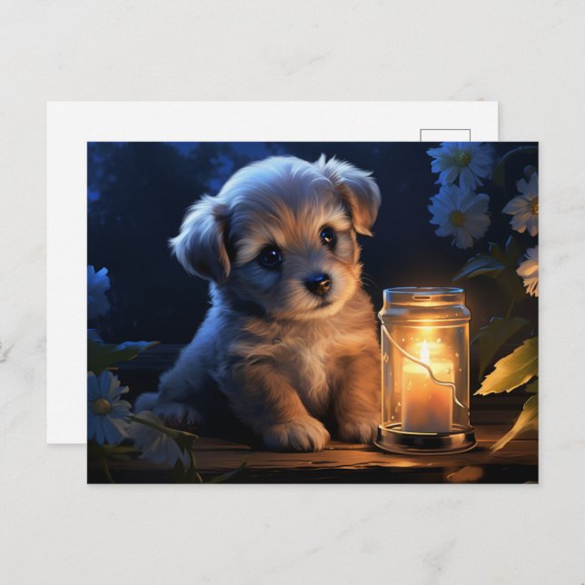 Cartão Postal Carte postale Happiness on Four Paws (Frente/Verso)