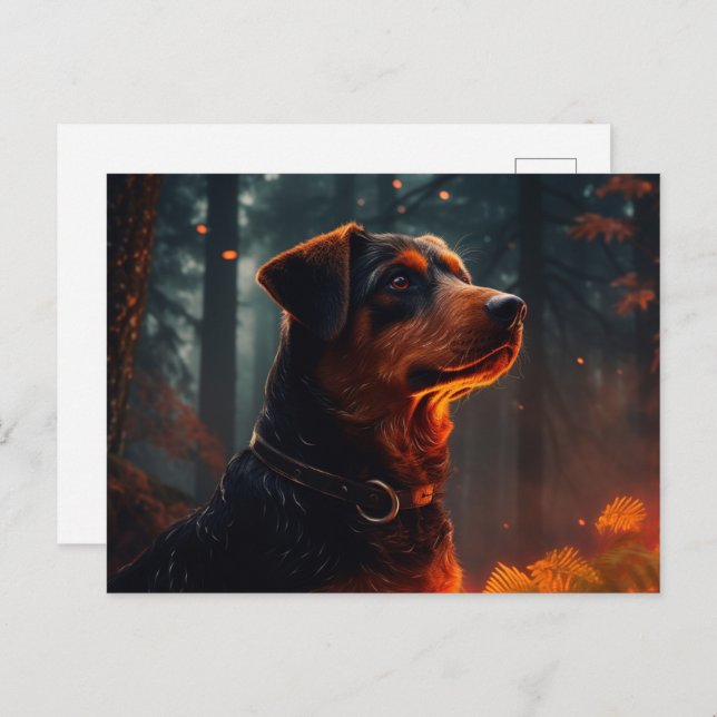 Cartão Postal Carte postale Happiness on Four Paws (Frente/Verso)