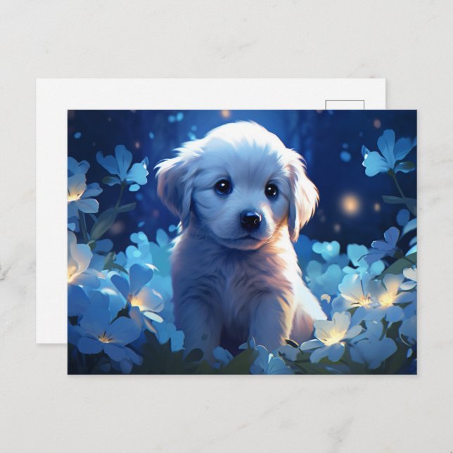 Cartão Postal Carte postale In Search of Canine Happiness (Frente/Verso)