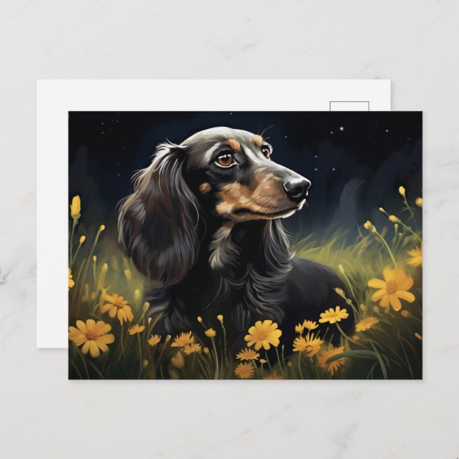 Cartão Postal Carte postale In the Garden of Happiness: (Frente/Verso)