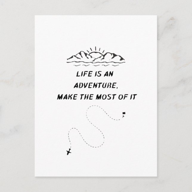 Cartão Postal Carte Postale Inspirante  (Frente)