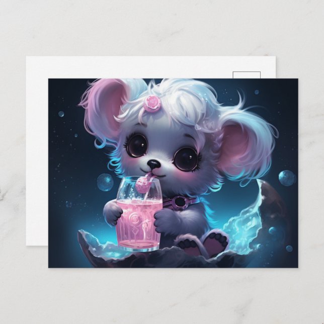 Cartão Postal Carte postale Irresistibly Cute Paws (Frente/Verso)