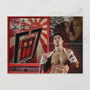 Cartão Postal Carte postale Karate