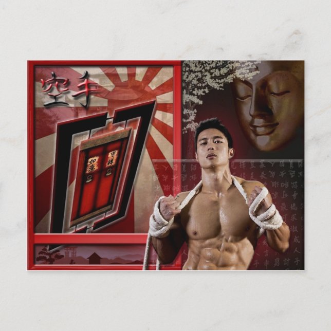 Cartão Postal Carte postale Karate (Frente)