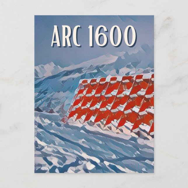 Cartão Postal Carte Postale Les Arcs Station de ski  (Frente)