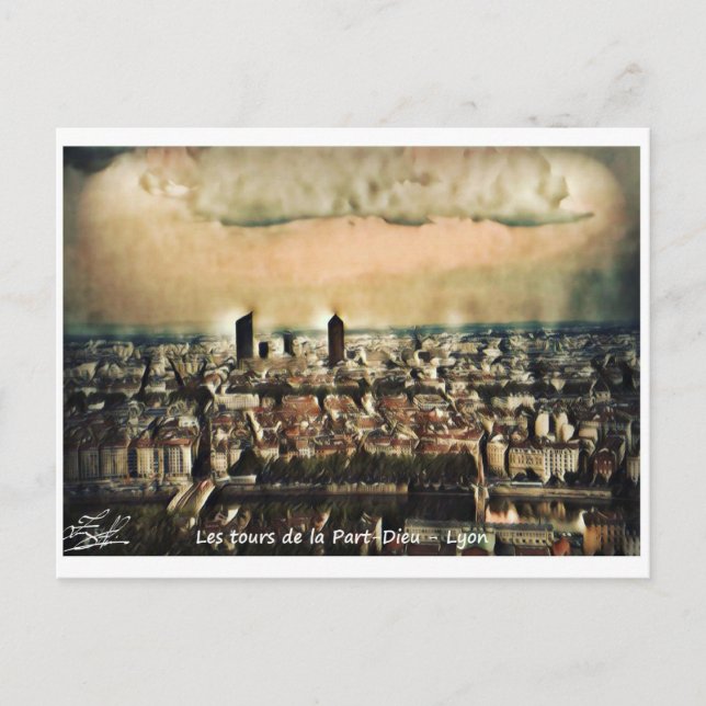 Cartão Postal Carte Postale Les tours de la Part-Dieu - Lyon  (Frente)