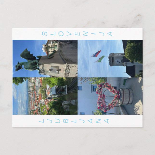 Cartão Postal Carte postale Ljubljana (Frente)