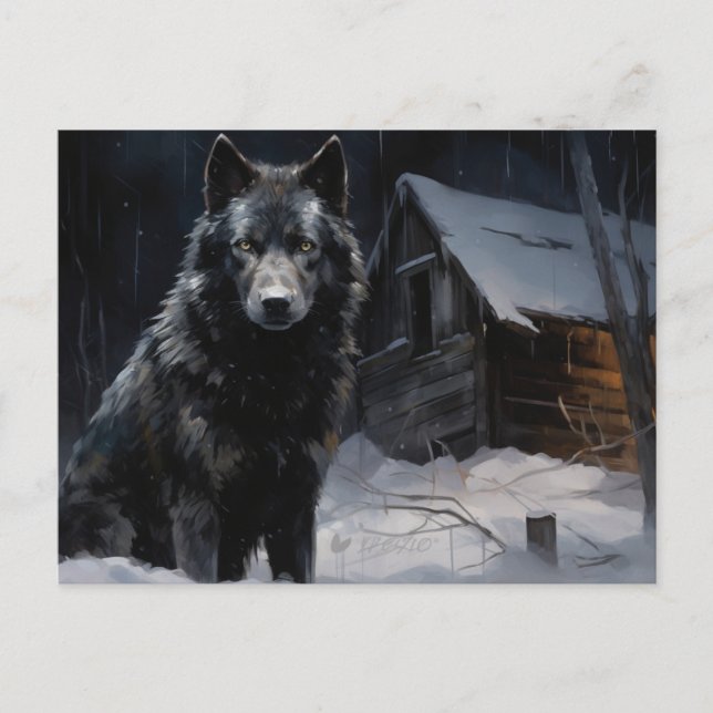 Cartão Postal Carte postale Loup Série 1 (Frente)