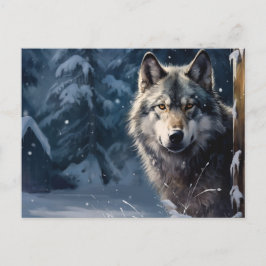 Cartão Postal Carte postale Loup Série 1-3