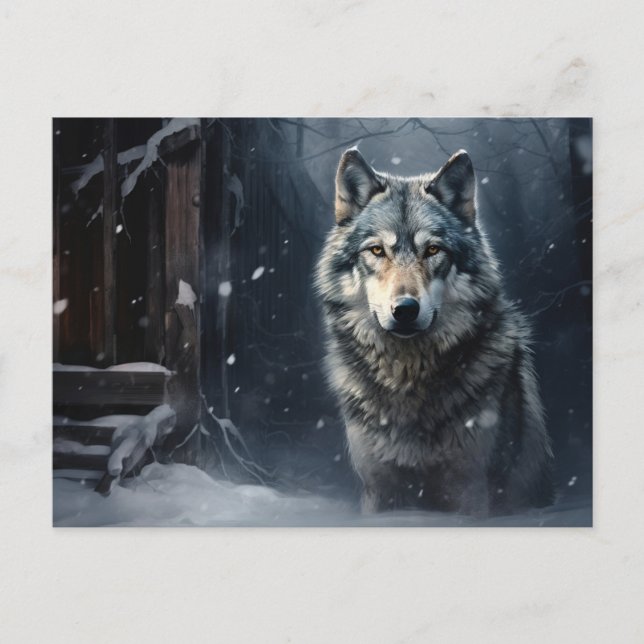 Cartão Postal Carte postale Loup Série 1-4 (Frente)