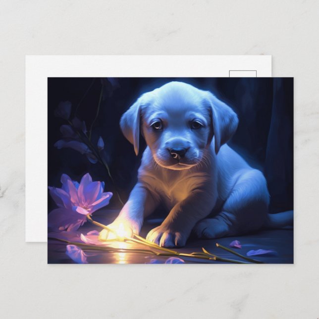 Cartão Postal Carte Postale lumière bleue (Frente/Verso)