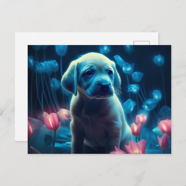 Cartão Postal Carte Postale lumière bleue (Frente/Verso)