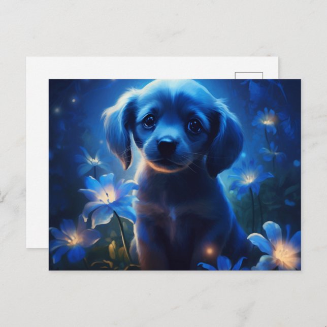 Cartão Postal Carte Postale lumière bleue (Frente/Verso)