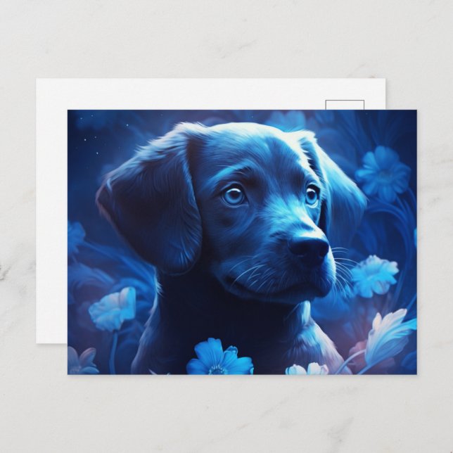 Cartão Postal Carte Postale lumière bleue (Frente/Verso)