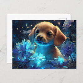 Cartão Postal Carte Postale lumière bleue