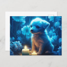 Cartão Postal Carte Postale lumière bleue