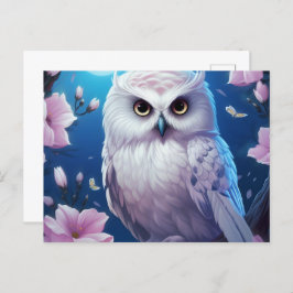 Cartão Postal Carte postale Moonlit Feathers