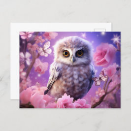 Cartão Postal Carte postale Nocturnal Flight