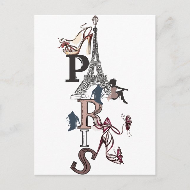 CARTÃO POSTAL CARTE POSTALE PARIS (Frente)