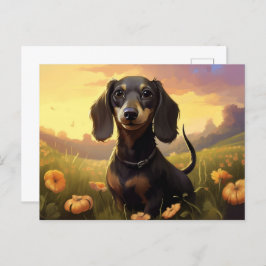 Cartão Postal Carte postale Paws in Petals