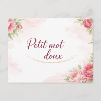 Cartão Postal Carte postale  Petit mot doux