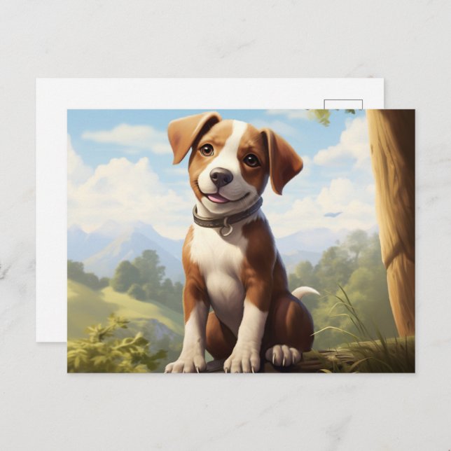 Cartão Postal Carte postale Puppy Perfection (Frente/Verso)