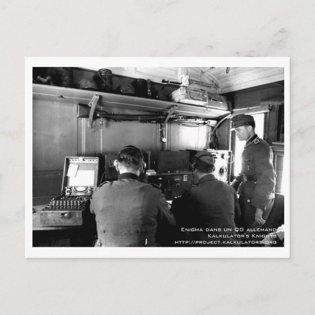 Cartão Postal Carte postale QG Enigma (Frente)