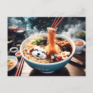 Cartão Postal Carte postale Ramen 