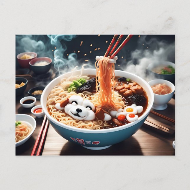 Cartão Postal Carte postale Ramen  (Frente)