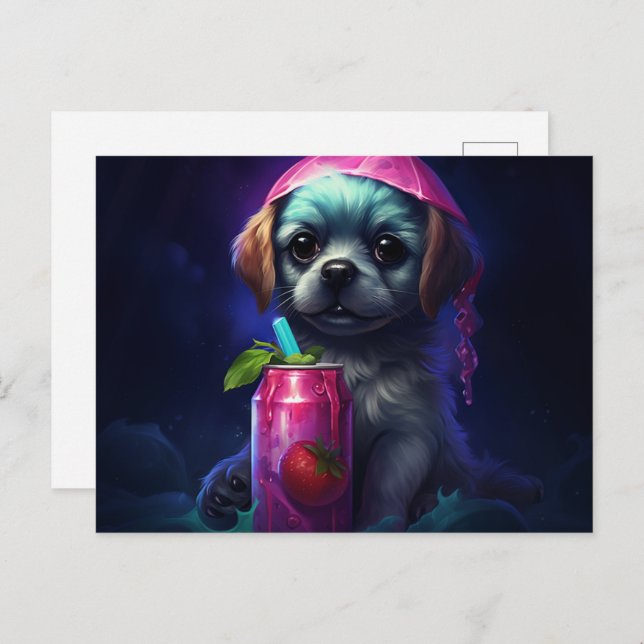 Cartão Postal Carte postale Soft Little Paw (Frente/Verso)