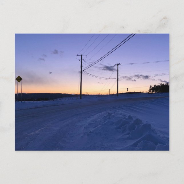 Cartão Postal carte postale sur paysage vrais (Frente)