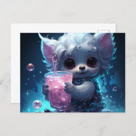 Cartão Postal Carte postale Sweet and Playful Puppies