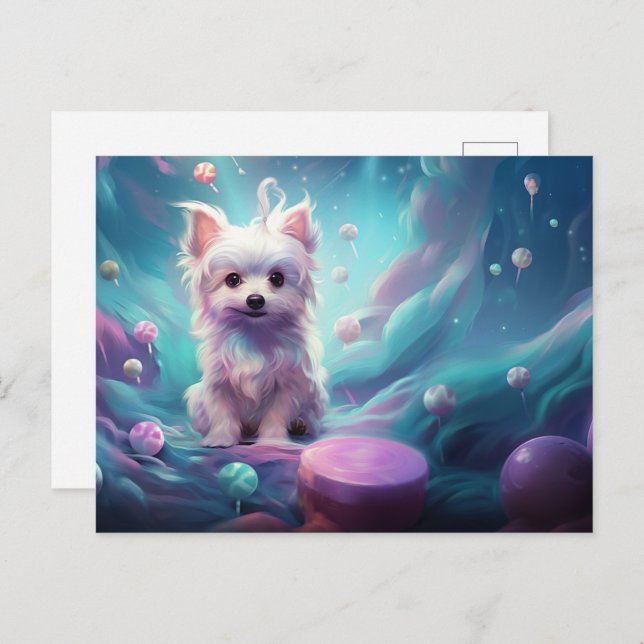 Cartão Postal Carte postale The Adventures of the Little Puppy (Frente/Verso)