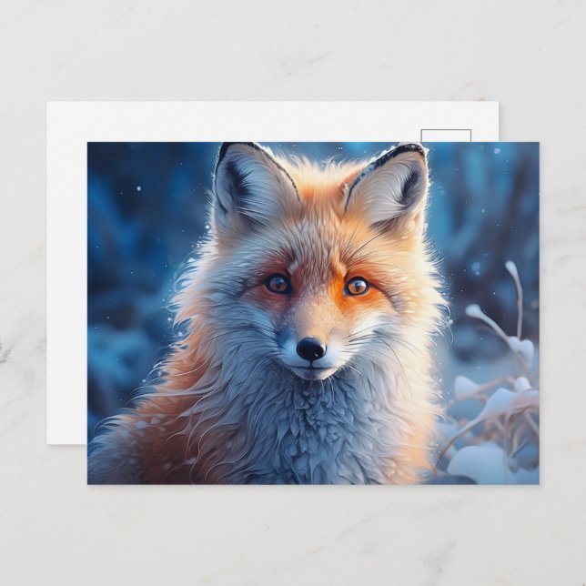 Cartão Postal Carte postale The Agile Fox: Furtive Sketches (Frente/Verso)