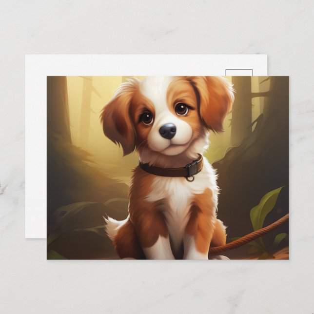 Cartão Postal Carte postale The Charming and Endearing Dog (Frente/Verso)