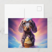 Carte postale The Cute World of Puppies
