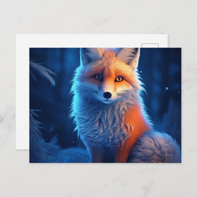 Cartão Postal Carte postale The Ice Fox (Frente/Verso)