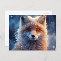 Carte postale The Magic of Foxes in the Snow