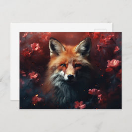 Cartão Postal Carte postale The Magical Gleam of the Starry Fox