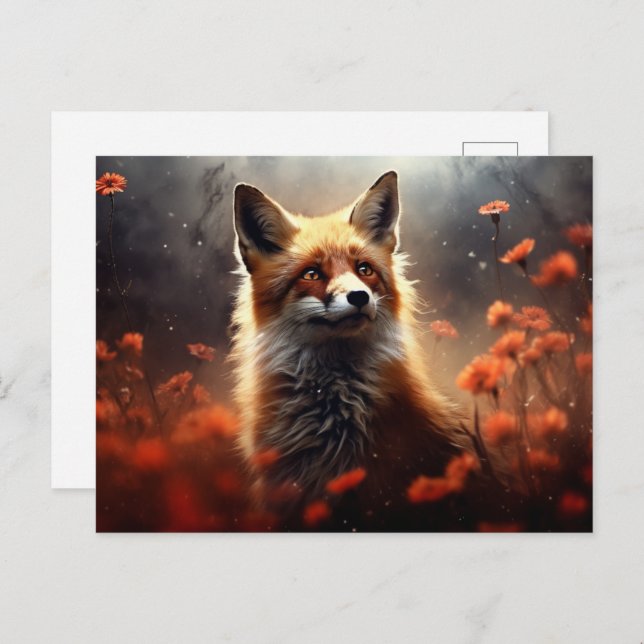 Cartão Postal Carte postale The Sly Fox's Secrets (Frente/Verso)