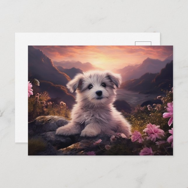 Cartão Postal Carte postale Velvet Paw (Frente/Verso)