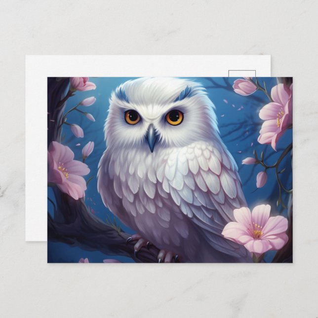 Cartão Postal Carte postale Whispers in the Shadow of the Owl (Frente/Verso)