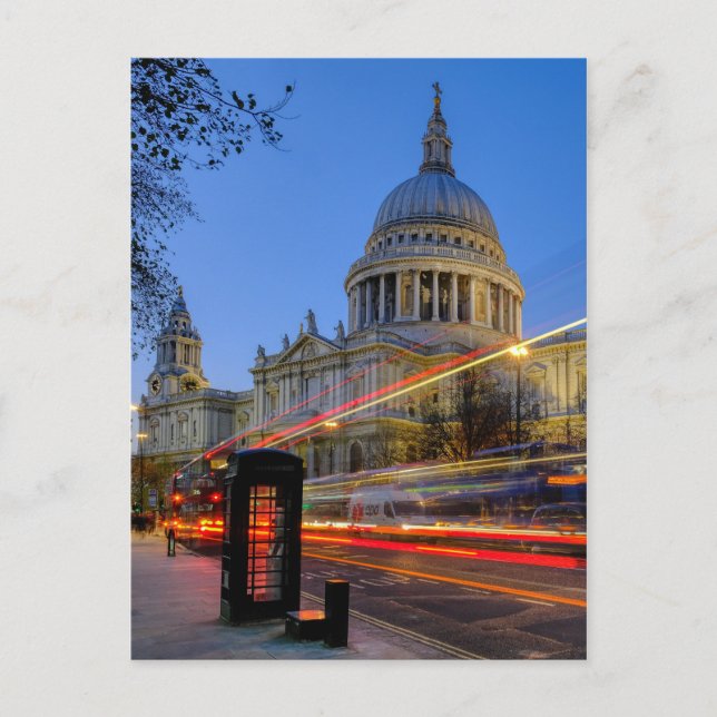Cartão Postal Carteira postal da Catedral de Paul, Londres (Frente)