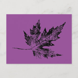 Cartão Postal Carteira postal de "Mapeamento Negro e Roxo"